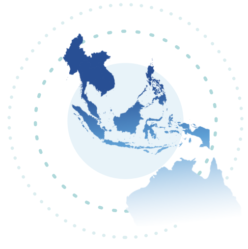 South-east asia map graphic
