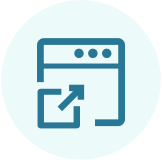 web popout icon