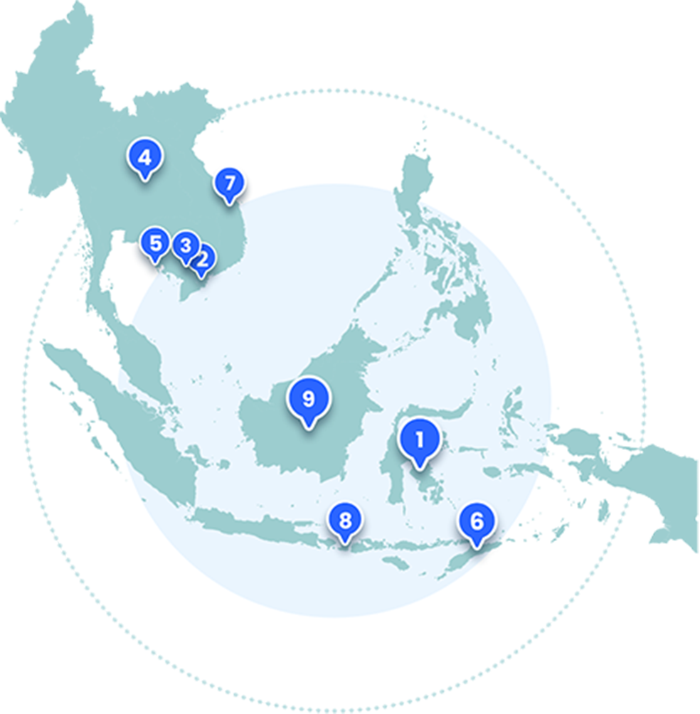 SE asia map