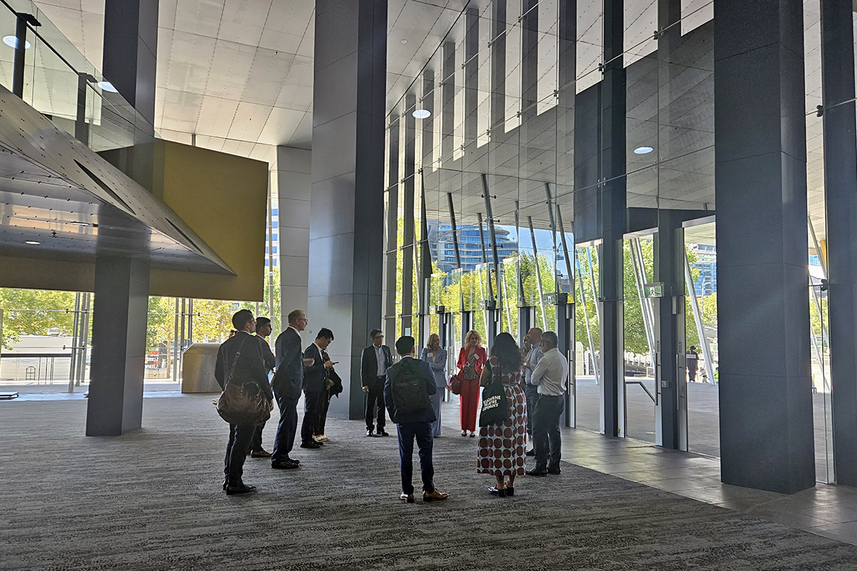 Cambodian delegates at the Melbourne Convention and Exhibition Centre