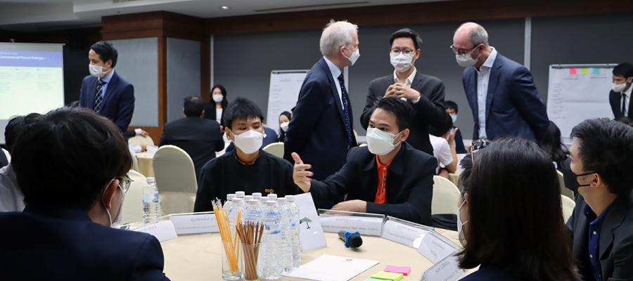 Participants at the EV bus transition workshop in Bangkok