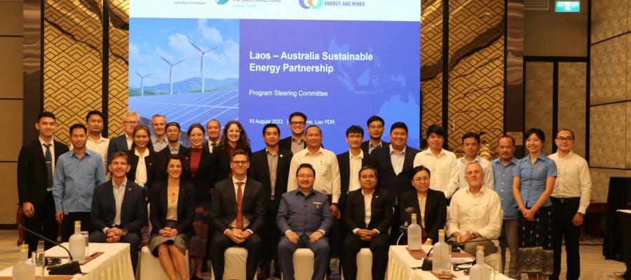 The the inaugural Program Steering Committee meeting of the Laos-Australia Sustainable Energy Partnership in Vientiane, Laos
