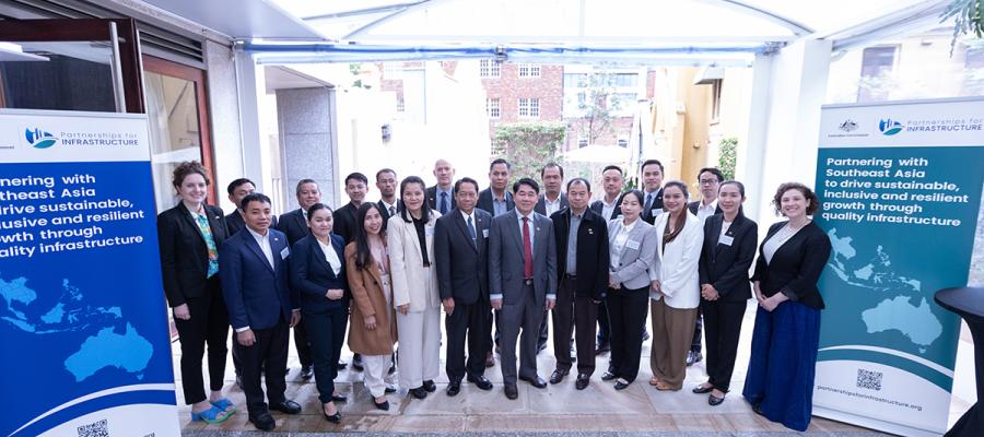 Group of delegates from Laos at Australian Energy Regulator workshop in Sydney