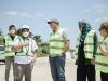 Group of people standing together at the site visit
