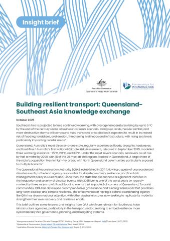 Building resilient transport: Queensland-Southeast Asia knowledge exchange