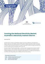 Forming the National Electricity Market: Australia’s electricity market reforms
