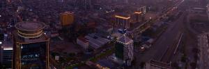 City skyline of Phnom Penh, Cambodia