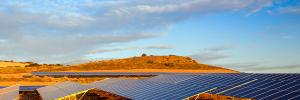 Solar panel farm in South Australia