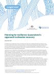 Planning for resilience - Queensland’s approach to disaster recovery